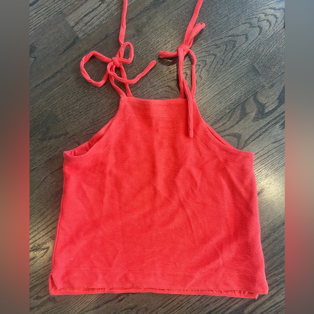 Madewell texture and thread tank